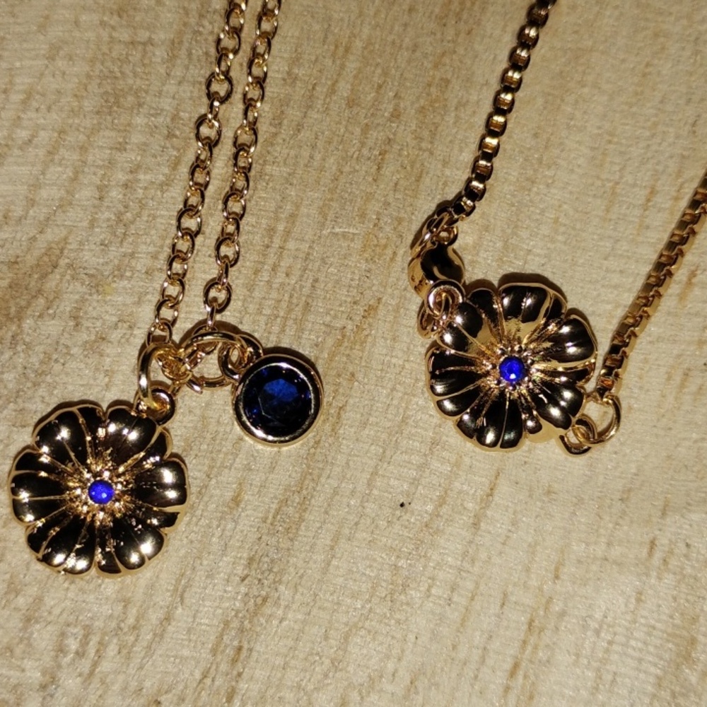 Birthstone Necklace With Bracelet Or Ankle Bracelet - Picture 2 of 5
